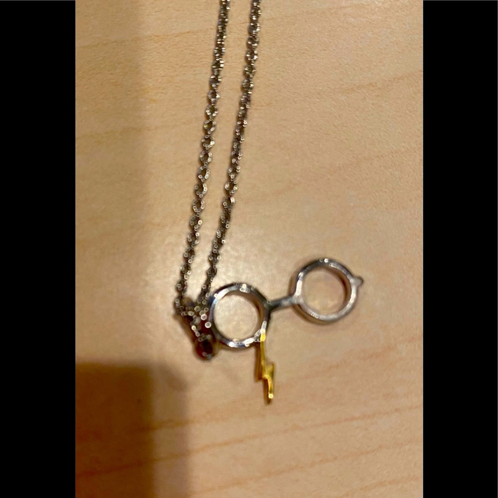 Silver and gold Harry Potter necklace